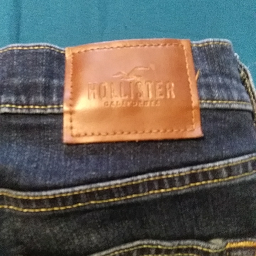 NEW HOLLISTER classic straight epic flex blue jeans 30x34